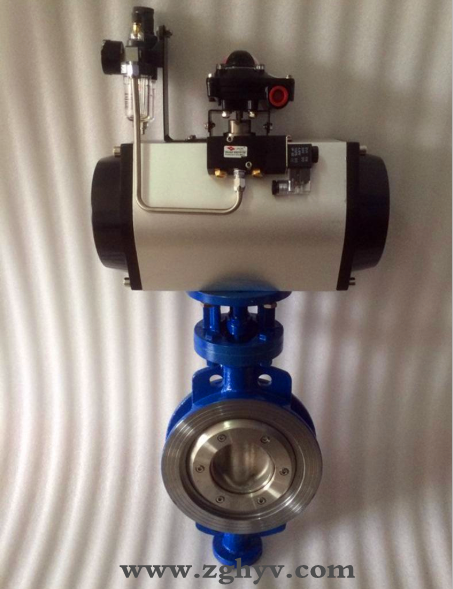 D673H氣動對夾式多層次硬密封蝶閥