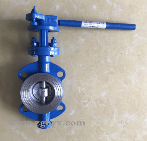 D73H手柄式對夾式硬密封蝶閥